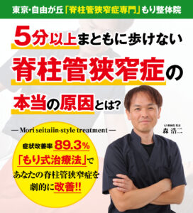 Tokyo/Jiyugaoka [specialized in spinal canal stenosis] Mori Manipulative Clinic